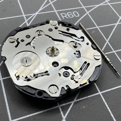 Japan Made Hattori Epson TMI VX3J VX3JE quartz watch movement, precise timekeeping mechanism by Epson.