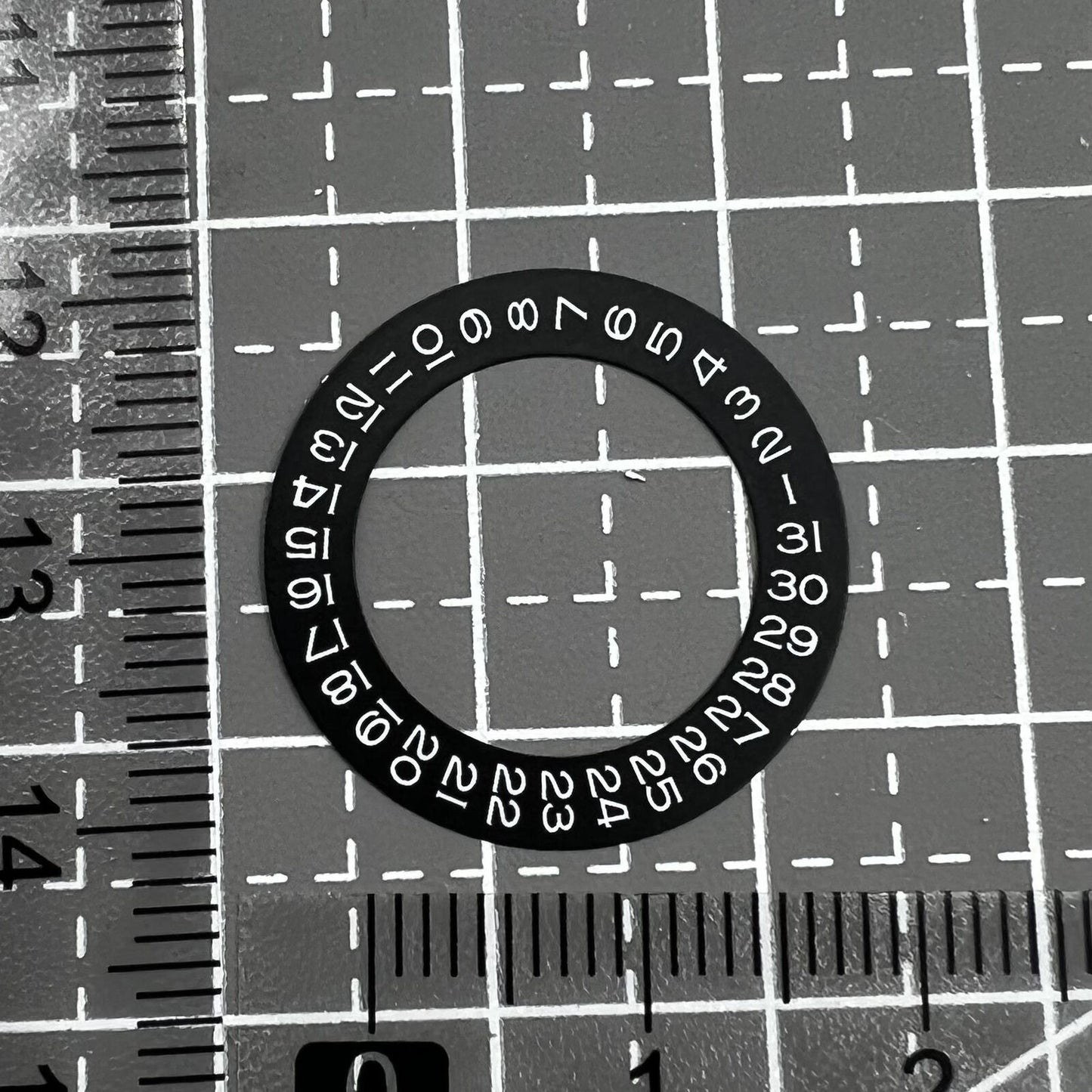 White Font c Wheel Overlay for ETA2824 2836 Movement Miyota 8215/8200 Date@3