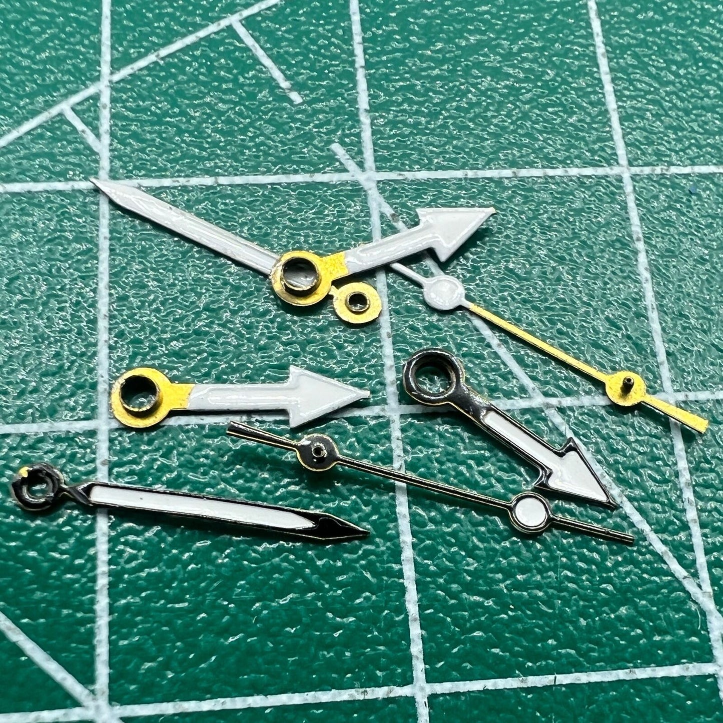 Uhrzeiger, schwarz, 15 mm/12 mm/9 mm Länge, für Miyota 2035 Uhrwerk Nr. 1244 
