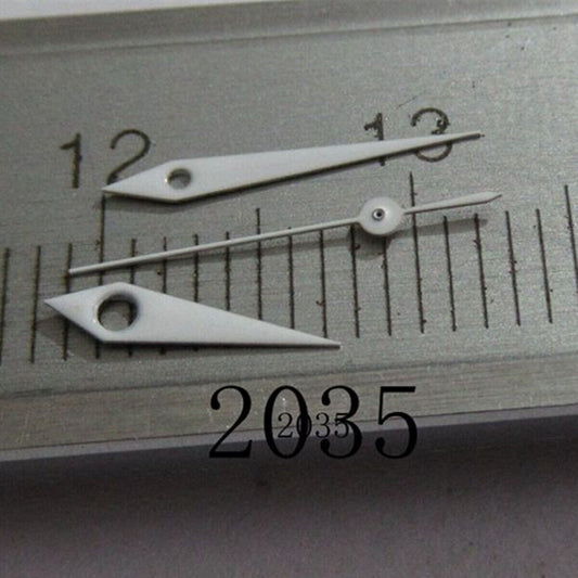 Aiguille de montre en forme de flèche peinte en blanc de 10 mm pour Miyota 2035 2115 2105 2305 2315