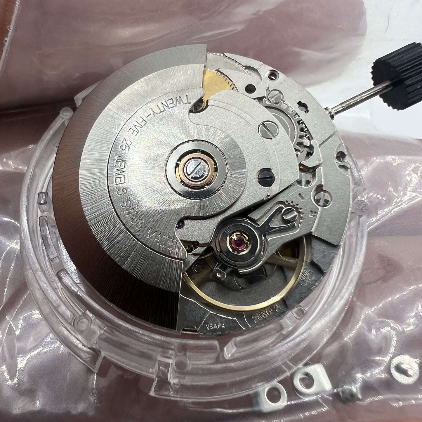 Silver Day Date ETA2836-2 Geneva V8 Mouvement mécanique certifié Authentique suisse
