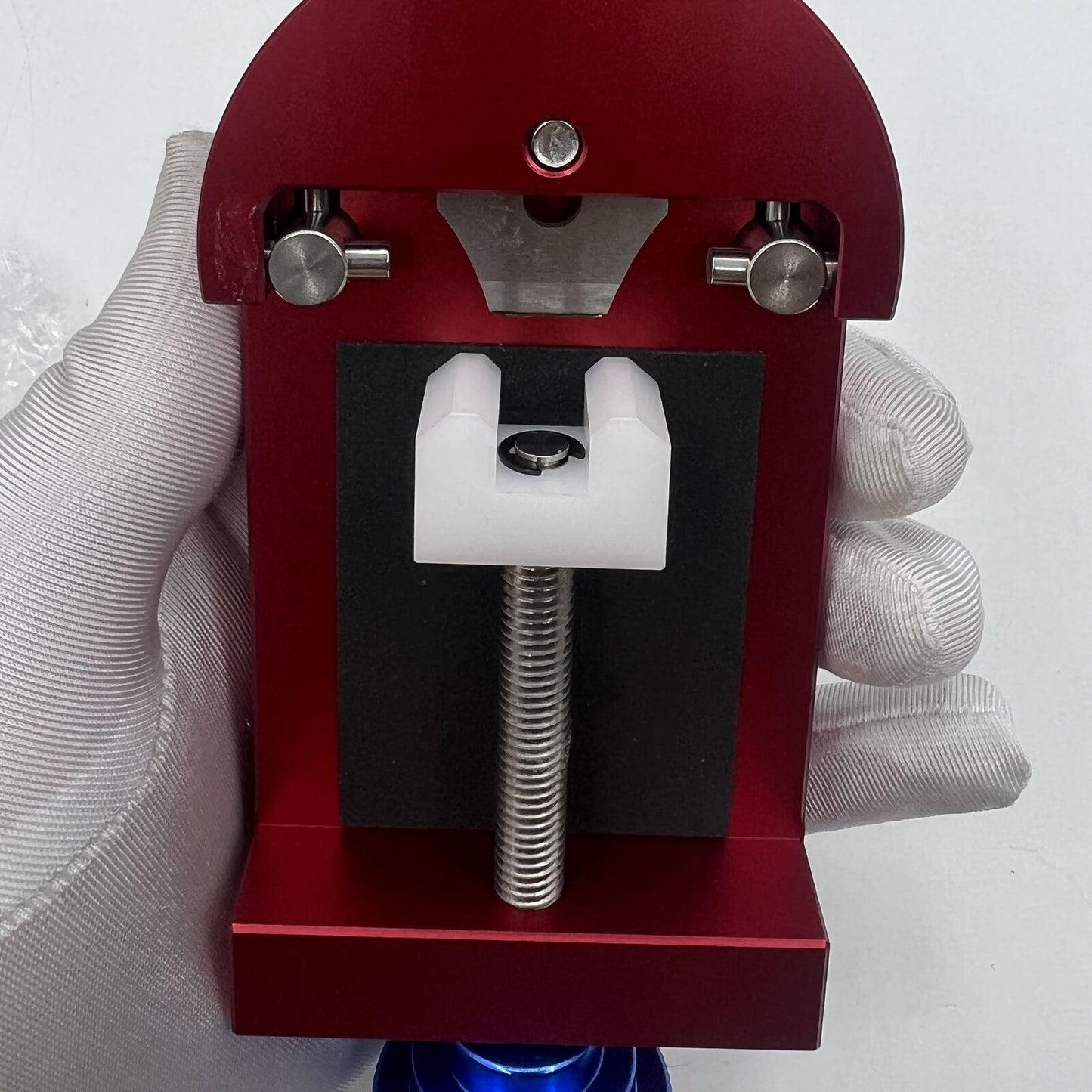 Durable watch case back opener with ergonomic grip for precise bezel ring removal during repairs