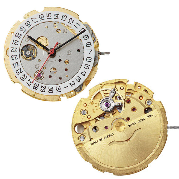 Miyota / Citizen 8215 Golden Plated Japan Automatic Mechanical Movement