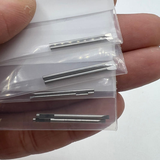 Bergeon 6899 stainless steel replacement blades for ergonomic screwdriver, precise watchmaking tool.