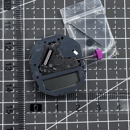 Miyota T201 Quartz watch movement with date display, precision Japanese quality for accessories