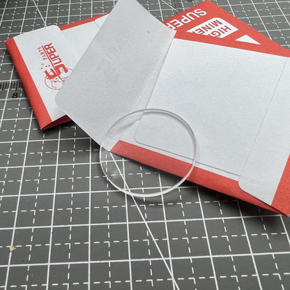 32 Stück 2.0mm Mineralglas Ersatz Uhrglas rund flach 24.1-36.8mm dick