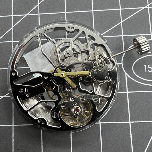 Dandong 8306 Automatisches Uhrwerk Silber Hohles Design mit 2 Zeigern