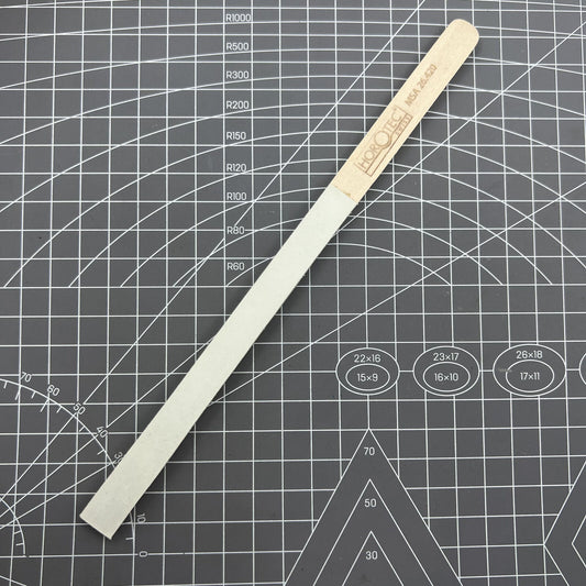 Swiss Horotec MSA26.420 white leather buff stick for watch strap maintenance and cleaning