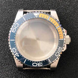 316L Stainless Steel Watch Case SUB Convex Sapphire Glass 40mm For NH35/NH36