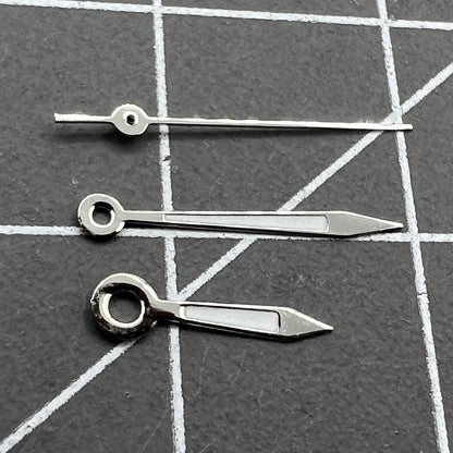 2 Sets Silber Grüne Leuchtzeiger 12mm für Ronda 515 Quarzwerk