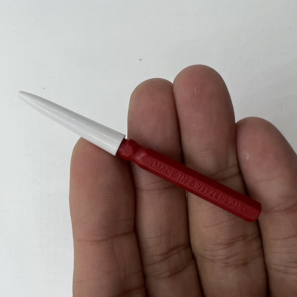 Bergeon 30102-A red fine watch dip oiler for precise lubrication of delicate watch parts