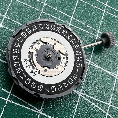 Miyota 6L76 black disk quartz watch movement, precise repair spare part for watch accessories.