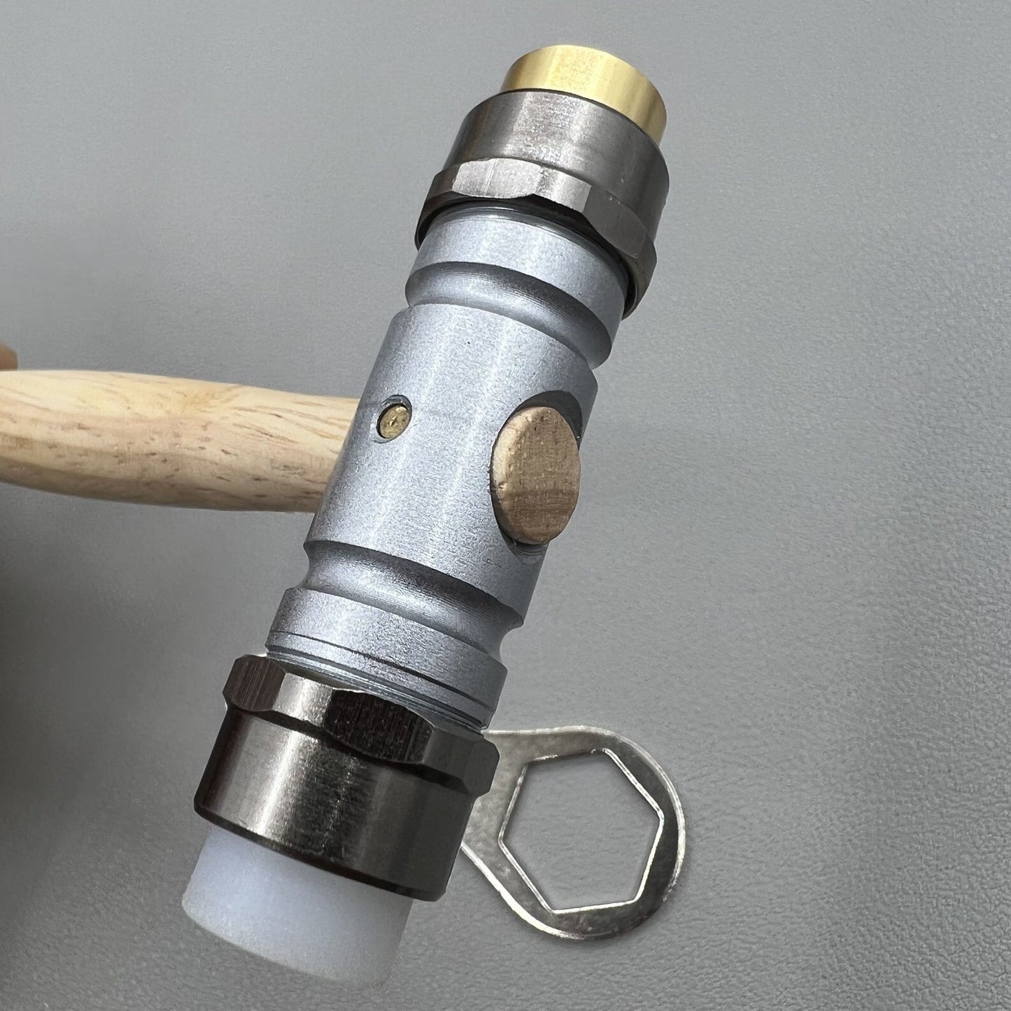 Bergeon Hammer 30417 Swiss Werkzeug mit austauschbaren Messing und