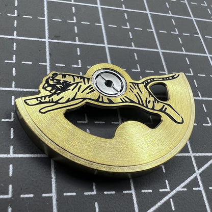 Grauer Tiger Gravierter Rotor Oszillierendes Gewicht für Seiko NH35 NH36 Uhrwerk