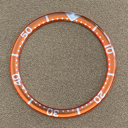 39 mm/32,2 mm weiße Schrift Kreisbogen Abschrägung Aluminium Uhr Lünette Einsatz Uhr Teil