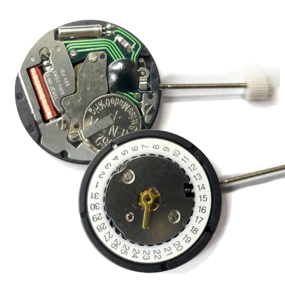 Mouvement à quartz 3 aiguilles ISA K83/103 pour montres neuves, pièces de réparation