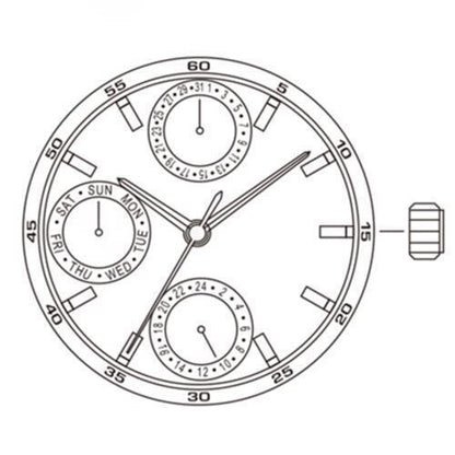 Miyota / Citizen 6P27 Japan Quartz Movement