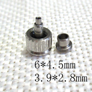 6X4.5mm Replacement Silver Watch Crown Generic for Conquest L3.641.4 Watch Part