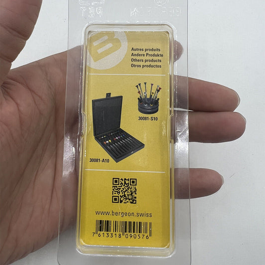 Bergeon 30081-200 ergonomic screwdriver �2.00 mm for precise watch accessory repairs.