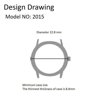 Miyota 2015 Japan Quartz Movement Date at 3