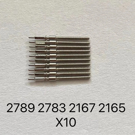 Lot de 10 tiges de remontoir de montre génériques pour ETA2789 2783 2167 2165 