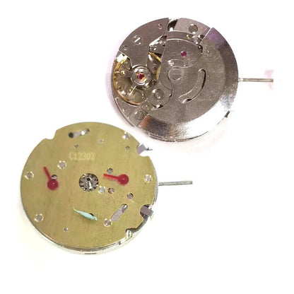 3 Hands Dandong 7120 automatic watch part with 6 hands, precision mechanical movement by China Made.