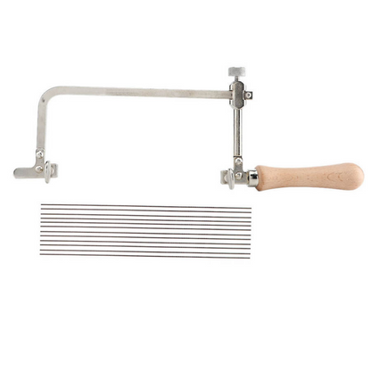 Scie à main en acier de type U, archet, lame de scie 12 pouces, outils de coupe pour bijoux, menuiserie, artisanat