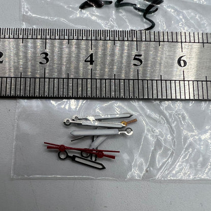 Luminous watch hands compatible with Miyota 2035 quartz, enhancing low-light readability for watch accessories.