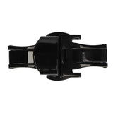 Black Watch Strap Buckle Watch Clasp Stainless Steel Double Push Button