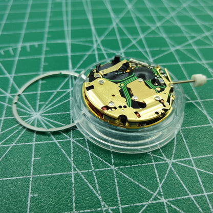 Original Swiss ISA 8171 quartz watch movement with date at 6, multifunctional precision timing component.