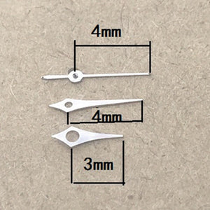 4-6mm Silver Polished Watch Hands for Hattori Epson VX12 Quartz Movement