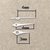 4-6mm Silver Polished Watch Hands for Hattori Epson VX12 Quartz Movement