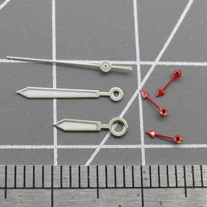 Petites aiguilles lumineuses rouges de 11,5 mm pour montres Miyota OS10 OS20 OS60 OS80