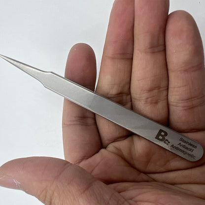 Bergeon 7026-2 antimagnetic tweezer with fine point for precise watch repair and assembly tasks