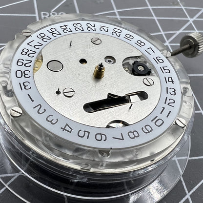 Genuine ETA C01.211 Swiss Made Chronograph Mechanical Movement 1853 White Dial