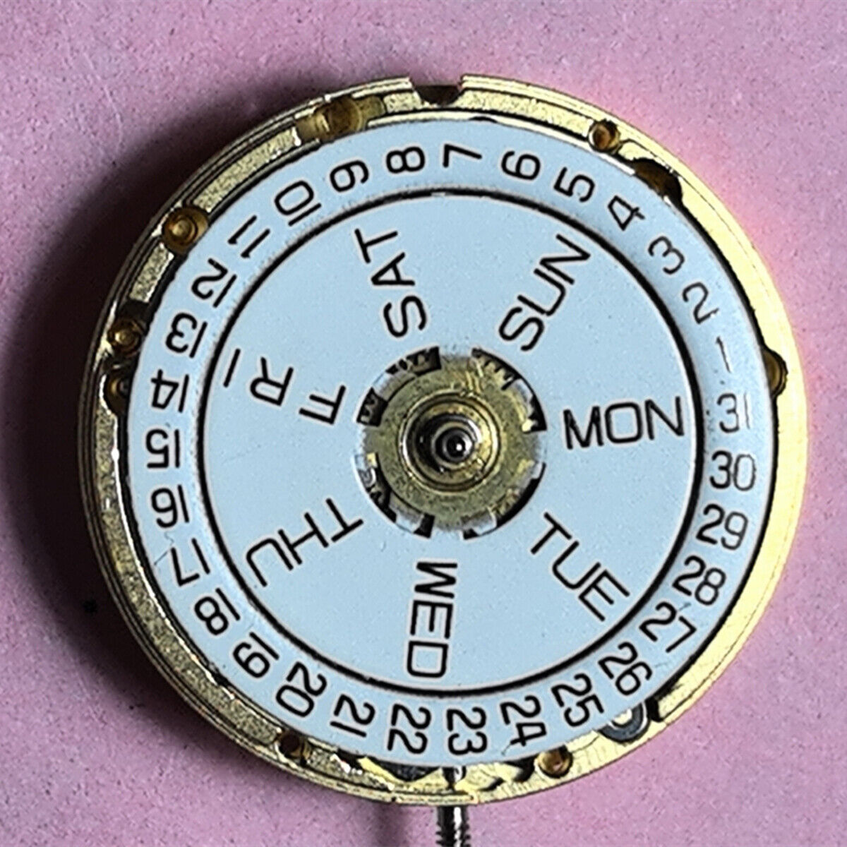 Swiss Made ETA2678-V8 watch movement with single calendar, reliable and precise for watch repairs.