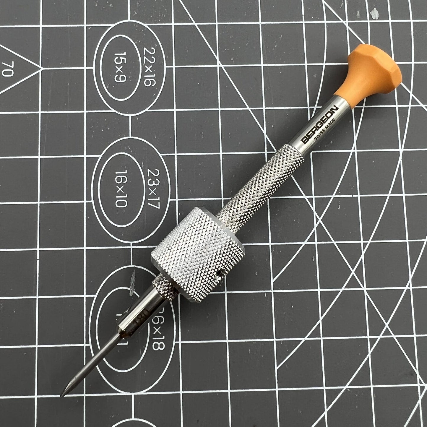 Swiss Made Bergeon 30081-TAM-180 drum barrel screwdriver, 1.80mm, precision tool for watch repair.