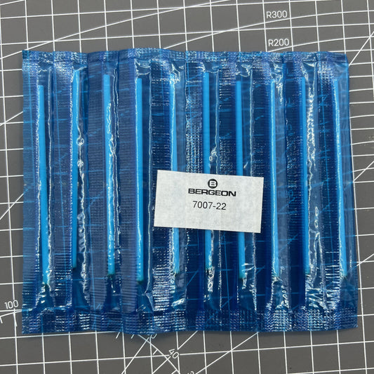 Pack of 10 Bergeon 7007-22 adhesive cleaning swabs for precise watch maintenance and detailing