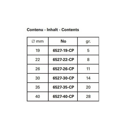 Bergeon 6527-6CP precision glass fitting dies for 19-40mm domed mineral watch crystals.