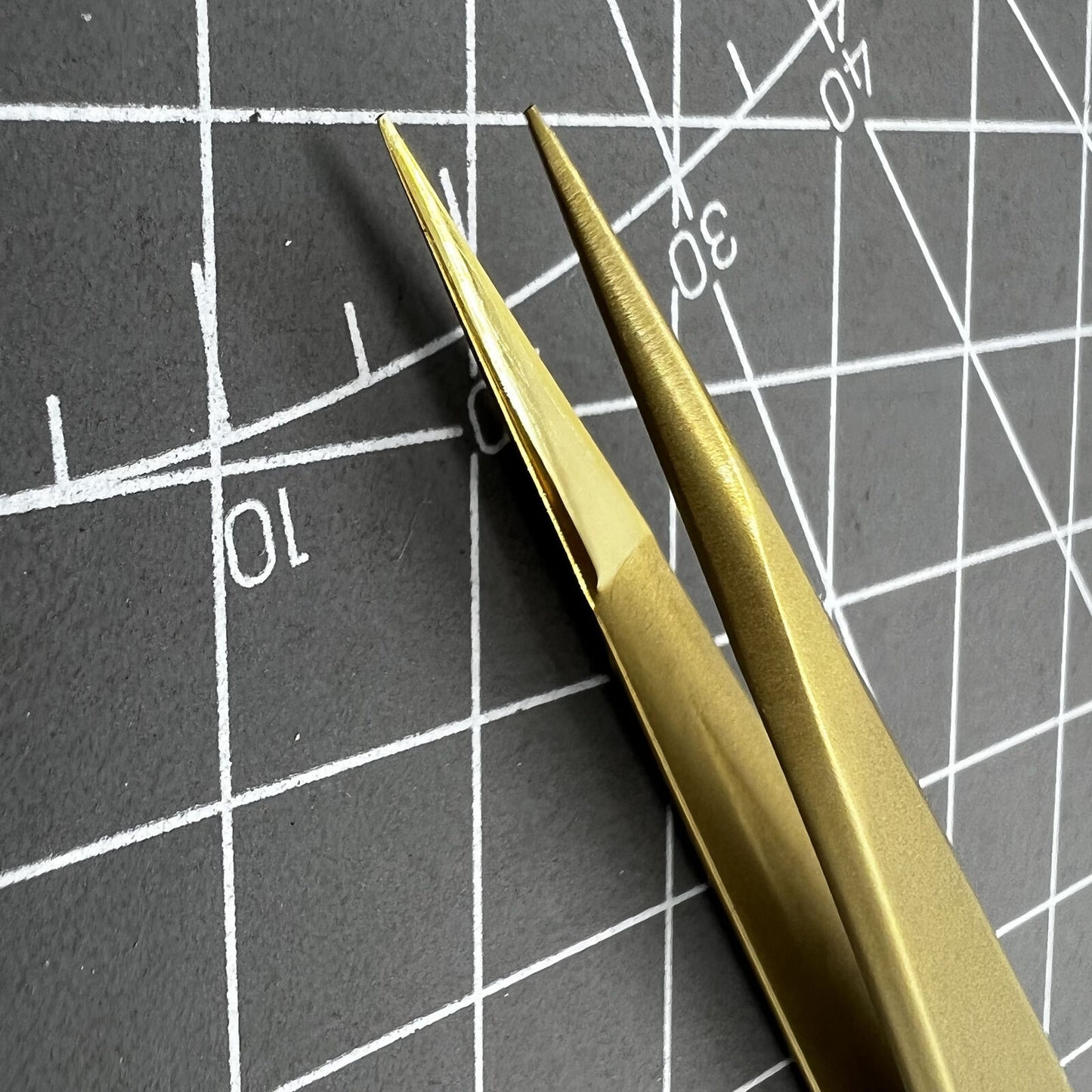 Swiss Bergeon 7422-PM-S5 brass anti-magnetic tweezers for precise watch repair and delicate handling.