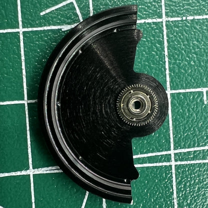 Black Line Wave carved rotor for Miyota NH35 NH36, precision watch movement accessory by Black Line Wave.