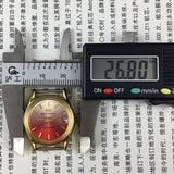 Seagull Manual Mechanical Red Lady Watch Gradient Golden Nail Single Calendar