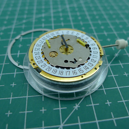 Swiss Made ISA 8171 quartz watch movement with date display at 6 o?clock, multifunctional features for watch accessories.