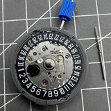 Seiko NH35A Automatic Mechanical Movement Black Wheel Date at 6 24 Jewels
