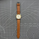 38mm TAIHANG Manual Mechanical Watch Golden Nail Silver Dial Round Case 17 Jews