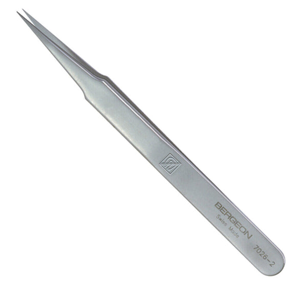 Bergeon 7026-2 Tweezer Antimagnetic Strong, Fine Point Swiss Made
