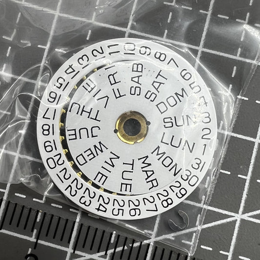 Datum Wochenscheibe Rad Datum Rad für ETA 2846 2836 Uhrwerk 2846-1111