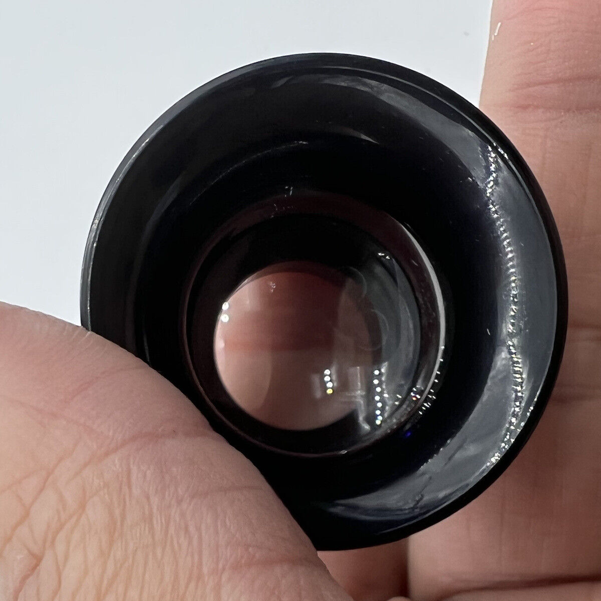 Bergeon 1458A-12 double lens eyeglass with 12x magnification for detailed watch repair and assembly.