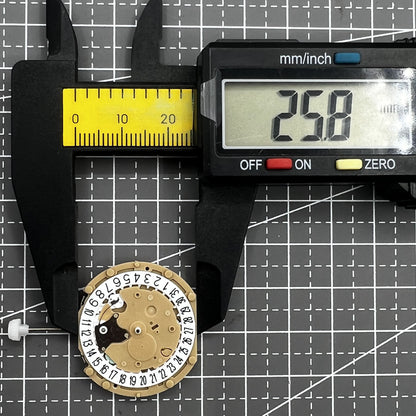 Sunon PE60 quartz movement with 3 hands, date, and small seconds at 3 & 9 - 2 pieces set.