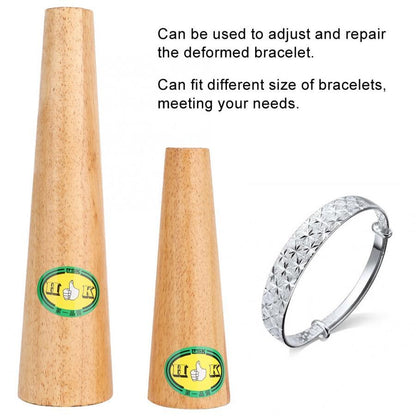 Jewelry Deformation Repair Round Shape Wooden Bangle Mandrel Bracelet Adjuster